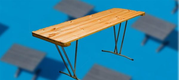 Wooden Trestle Table Hire